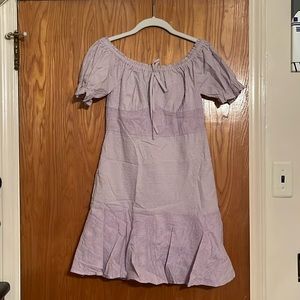 Off the Shoulder Lavender Dress
